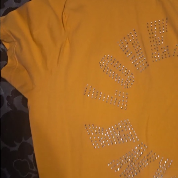 VS Pink Womens Bling T-Shirt Size Large - Picture 2 of 10